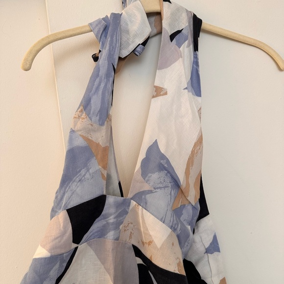 RUMER Linen Floral Maxi Dress - Picture 5 of 9